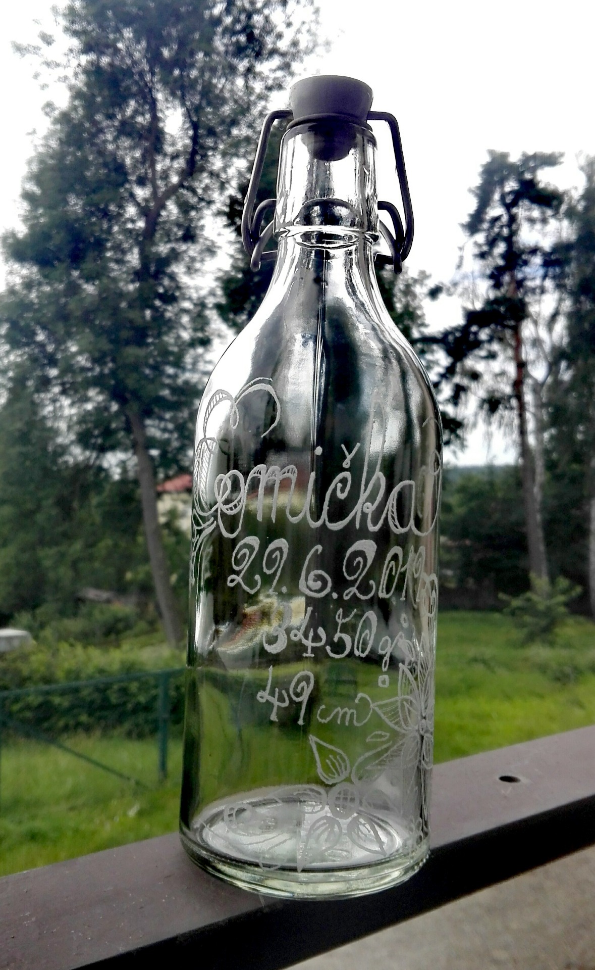 Upomínková láhev pro tatínky...